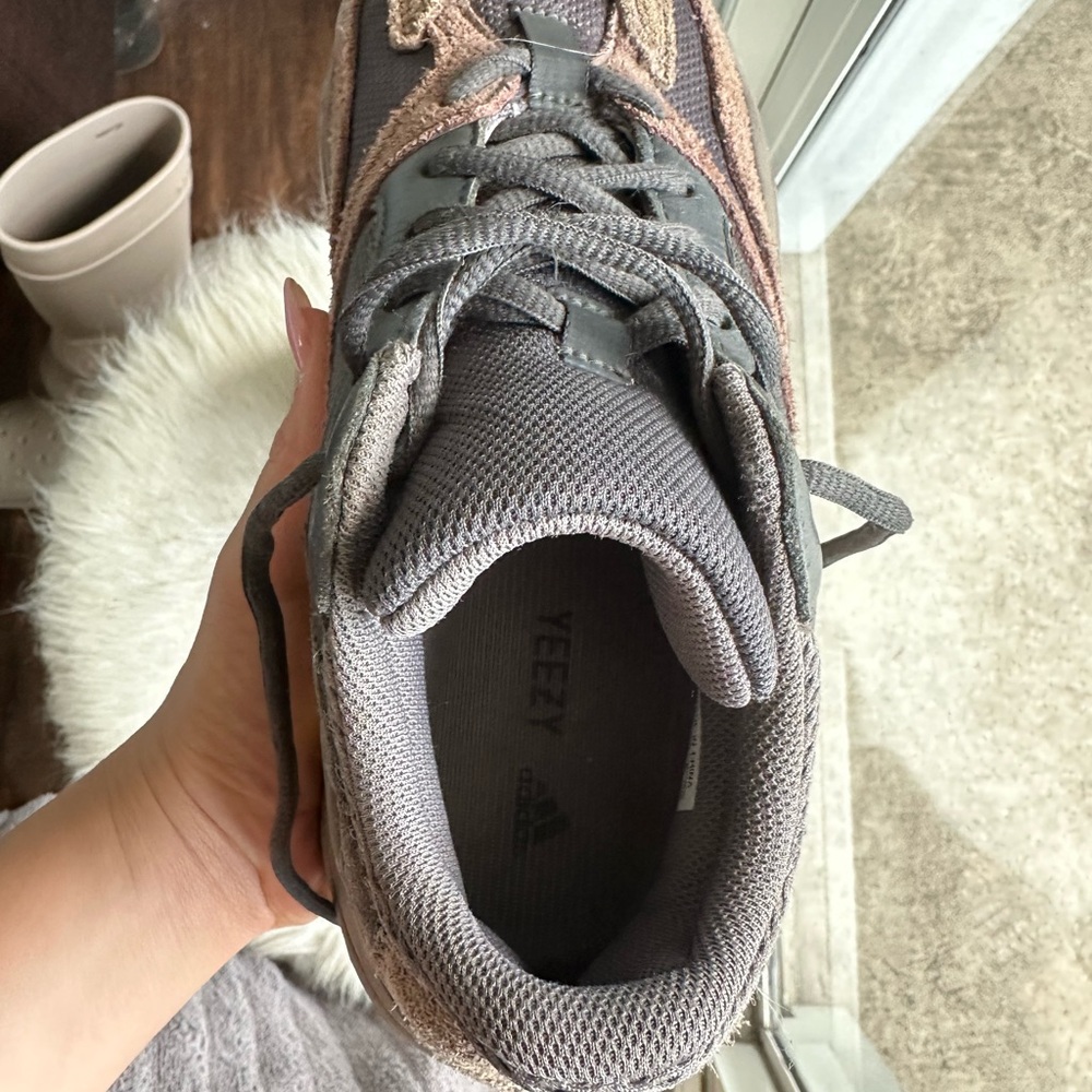Adidas Yeezy Gray and Tan Sneakers